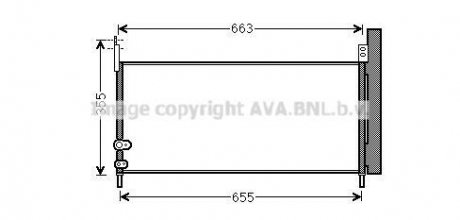 Радиатор кондиционера Toyota Prius 1,8 hybrid 09> AVA COOLING TO5576D