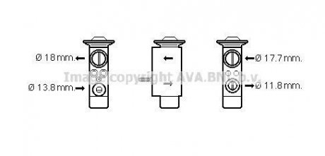 Расширительный клапан, кондиционер AVA QUALITY COOLING AVA COOLING VO1162