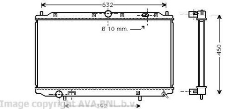 Радіатор, охолодження двигуна AVA QUALITY COOLING AVA COOLING VO2124 (фото 1)