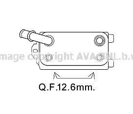 Радіатор масляний FORD MONDEO/VOLVO (вир-во AVA) AVA COOLING VO3170