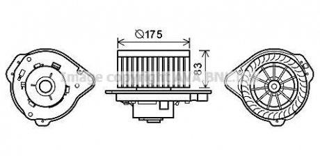 Компресор салону AVA COOLING VO8174