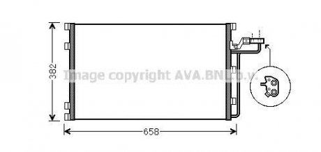 Радіатор кондиціонера AVA QUALITY COOLING AVA COOLING VOA5150 (фото 1)