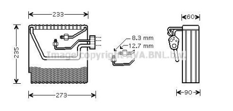 Випаровувач кондиціонера AVA QUALITY COOLING AVA COOLING VOV111