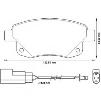 Тормозные колодки, дисковый тормоз (набор) Bendix 573277B