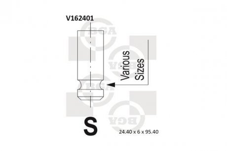 Клапан випускний BGA V162401