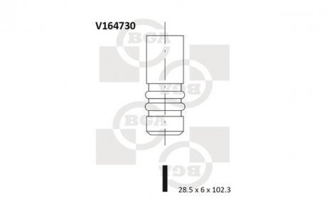 Всмоктуючий клапан BGA V164730