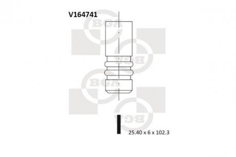 Клапан выпускной BGA V164741