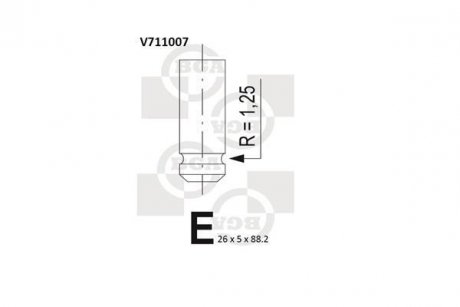 Всмоктуючий клапан BGA V711007 (фото 1)