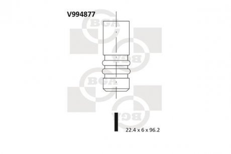 Клапан выпускной BGA V994877