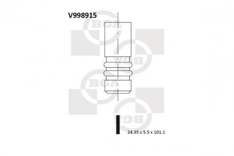 Клапан выпускной BGA V998915