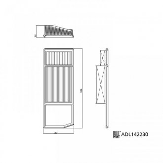 Фильтр воздуха FIAT 500 NEW 07->, PANDA III 12-> BLUE PRINT ADL142230