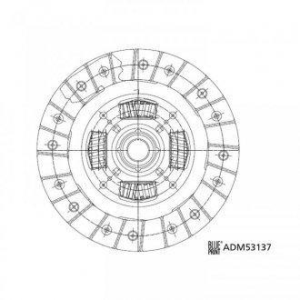 Диск сцепления BLUE PRINT ADM53137 (фото 1)