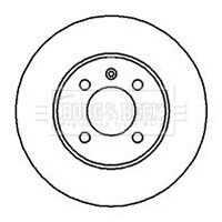Гальмівний диск BORG & BECK BBD4037