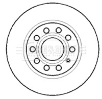 Гальмівний диск BORG & BECK BBD4315