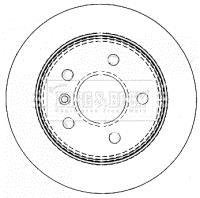 Гальмівний диск BORG & BECK BBD4487