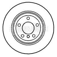 Гальмівний диск BORG & BECK BBD4726