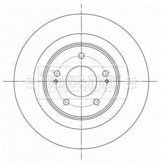 Гальмівний диск BORG & BECK BBD5396