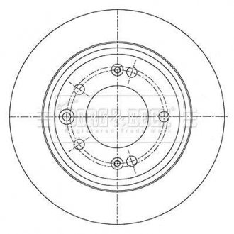 Гальмівний диск BORG & BECK BBD5450