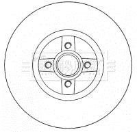 Гальмівний диск BORG & BECK BBD5794S