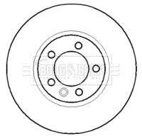 Гальмівний диск BORG & BECK BBD5916S
