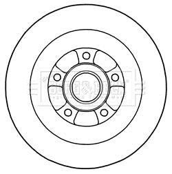 Гальмівний диск BORG & BECK BBD5970S