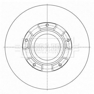 Гальмівний диск BORG & BECK BBD6073S