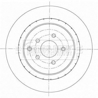 Гальмівний диск BORG & BECK BBD6094S (фото 1)
