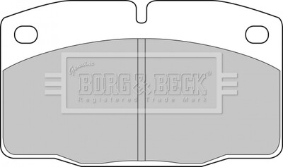 Гальмівні колодки, дискове гальмо (набір) BORG & BECK BBP1117