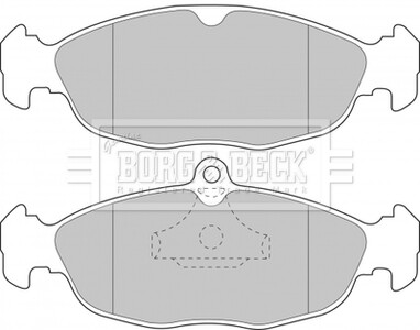 Гальмівні колодки, дискове гальмо (набір) BORG & BECK BBP1424