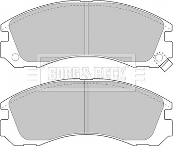 Комплект тормозных колодок, дисковый тормоз BORG & BECK BBP1449