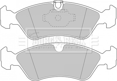 Гальмівні колодки, дискове гальмо (набір) BORG & BECK BBP1474