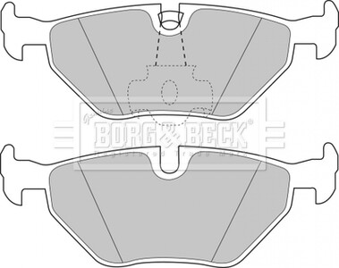 Тормозные колодки, дисковый тормоз (набор) BORG & BECK BBP1591