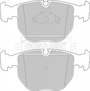 Тормозные колодки, дисковый тормоз (набор) BORG & BECK BBP1595