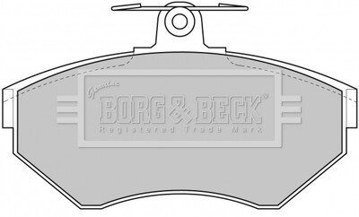 Гальмівні колодки, дискове гальмо (набір) BORG & BECK BBP1620