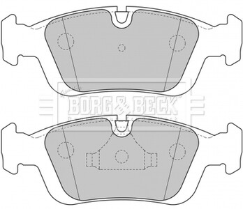 Гальмівні колодки, дискове гальмо (набір) BORG & BECK BBP1627 (фото 1)