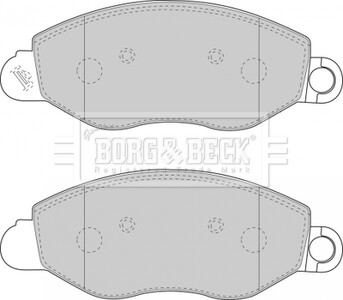 Гальмівні колодки, дискове гальмо (набір) BORG & BECK BBP1714