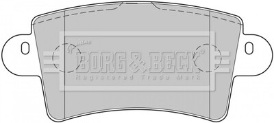 Комплект тормозных колодок, дисковый тормоз BORG & BECK BBP1773