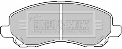 Комплект тормозных колодок, дисковый тормоз BORG & BECK BBP1831