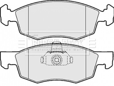 Гальмівні колодки, дискове гальмо (набір) BORG & BECK BBP1886