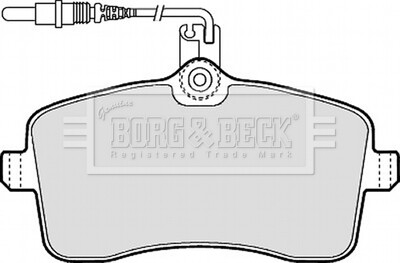 Тормозные колодки, дисковый тормоз (набор) BORG & BECK BBP1897