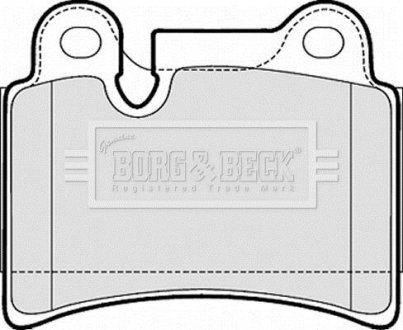 Тормозные колодки.) BORG & BECK BBP2053