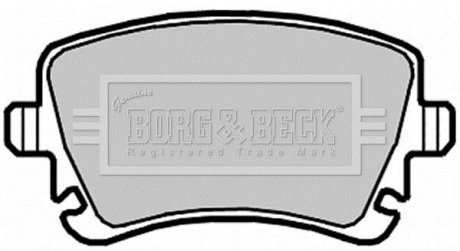 Тормозные колодки, дисковый тормоз (набор) BORG & BECK BBP2139 (фото 1)