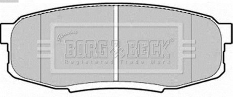 Комплект тормозных колодок, дисковый механизм BORG & BECK BBP2244