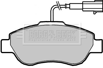 Гальмівні колодки (набір) BORG & BECK BBP2416