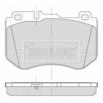 Тормозные колодки.) BORG & BECK BBP2501 (фото 1)