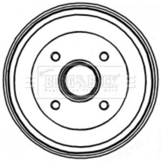 Гальмівний барабан BORG & BECK BBR7205