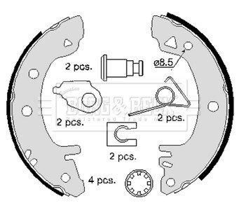 Комплект тормозных колодок BORG & BECK BBS6097