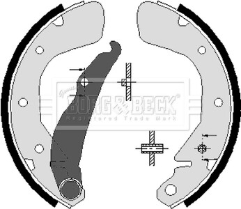 Гальмівні колодки (набір) BORG & BECK BBS6222