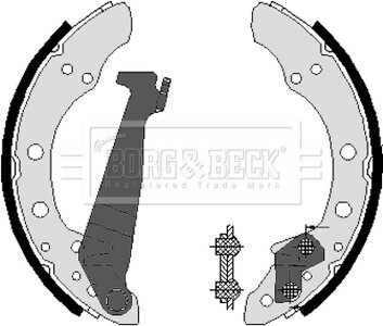 Гальмівні колодки (набір) BORG & BECK BBS6225