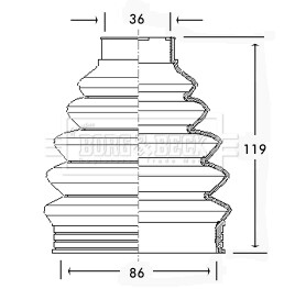 Пильник BORG & BECK BCB2280